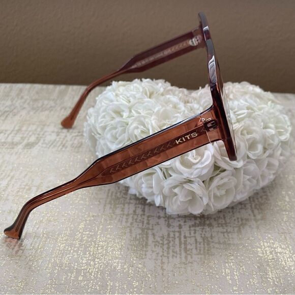 Kits Ace Womens Blush Square Frame Sunglasses. New With Tag NWT main image 7